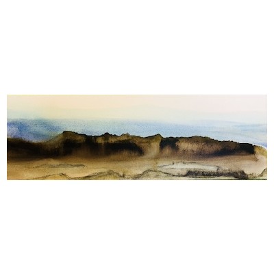 bewegt 8, Acryl auf Leinwand, 30x90 cm